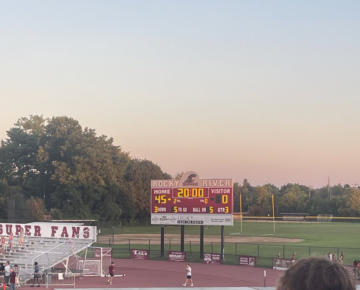 45-0 Pirates at the half