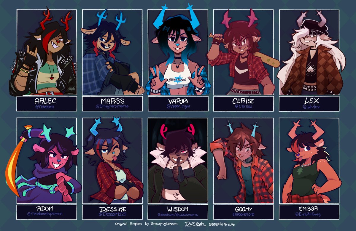 StephsArtLab's tweet photo. 🎸i am quite fond of december holiday🎸

... so i drew a bunch of designs from my moots!! Thank you so much for submitting your awesome takes on her, had a blast working on each and every one of them c:

Credits to everyone down below, too!
#DELTARUNE #Dess https://t.co/rCpFkUQ6N2