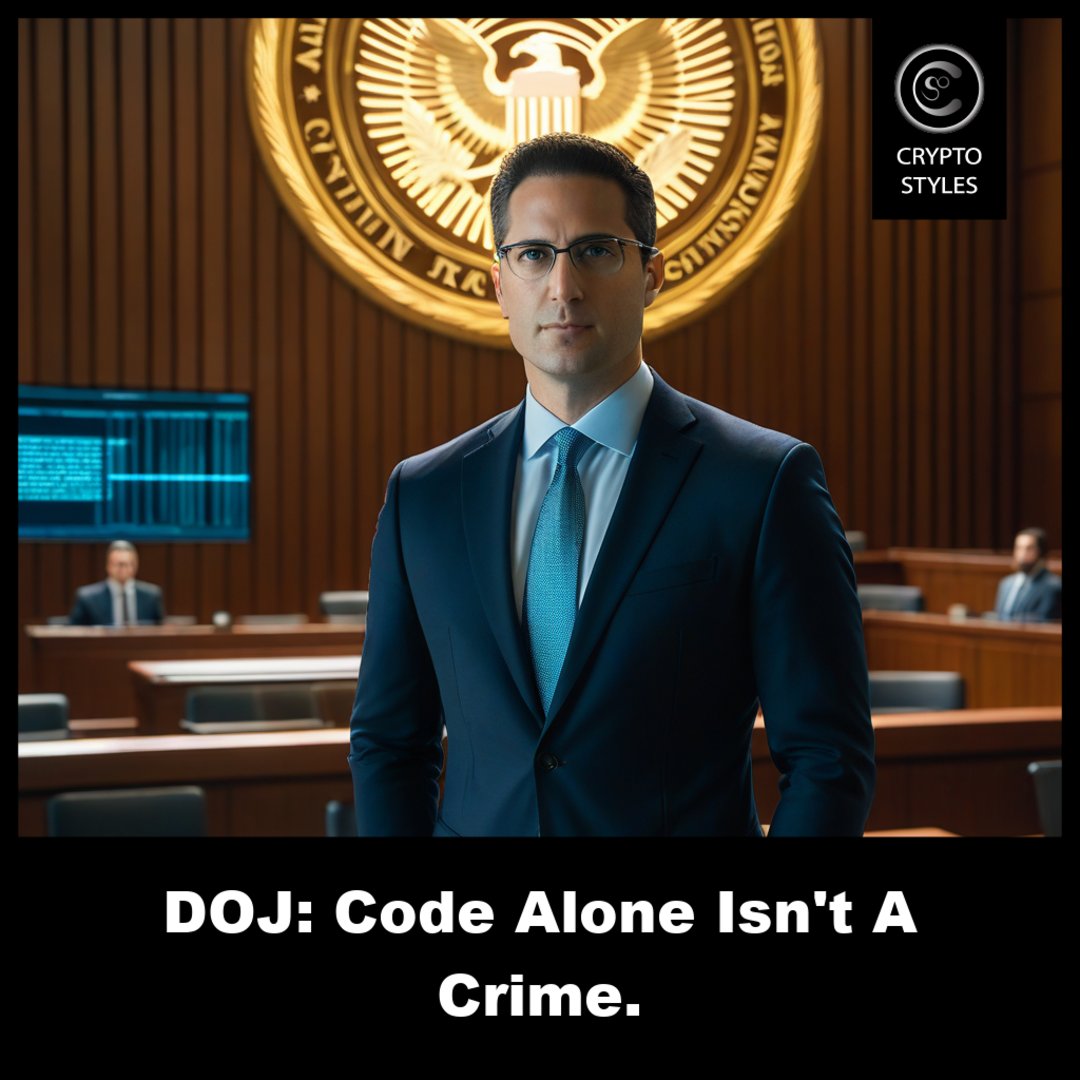 cryptostyles_on's tweet image. US DOJ just said writing DeFi code isn’t a crime—only intent matters 🚀  bitcoinist.com/wp-content/upl…  #DeFi #Crypto #USJustice, will this clarity spark more innovation or new regulatory fights?