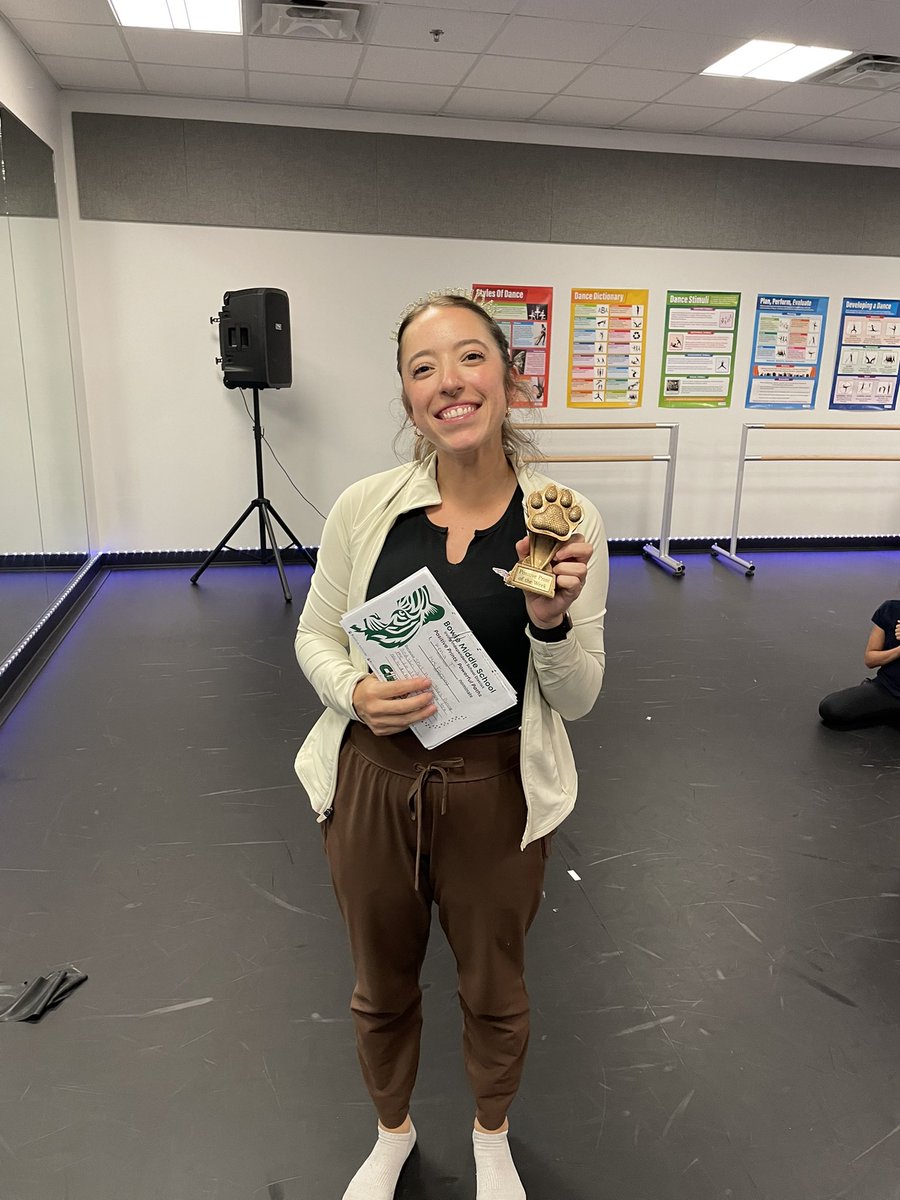 Big shout out to Ms. Fanning, our second Positive Print of the Week recipient! 💃 Nominated by students for inspiring them every day through dance and dedication. Thank you for leading with passion, Ms. Fanning! #ExcellenceInAction #PositivePrint