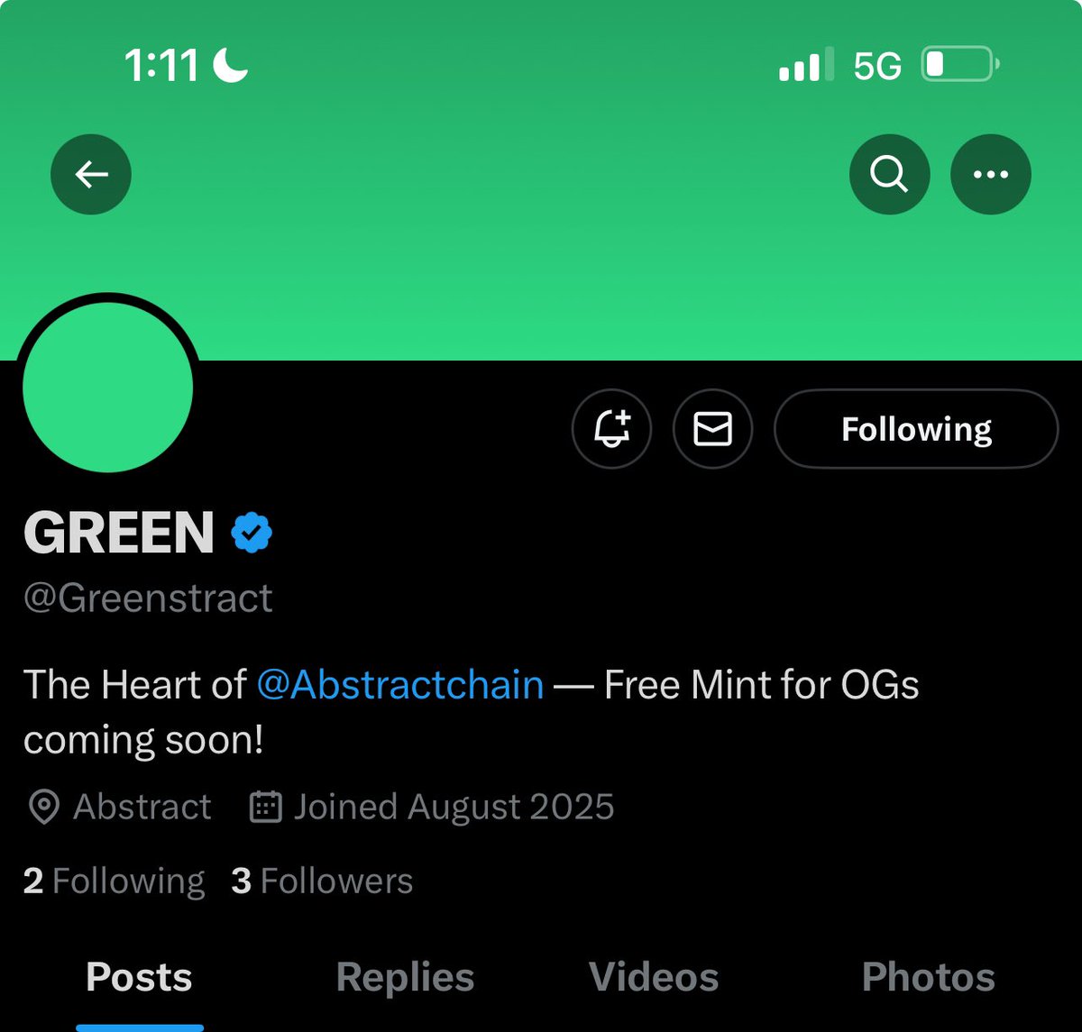 Just caught this while scrolling  on X 

might be something 👀

I’m NO. 3 follower on <a href="/Greenstract/">GREEN</a> Follow and indicate👇 below once done.