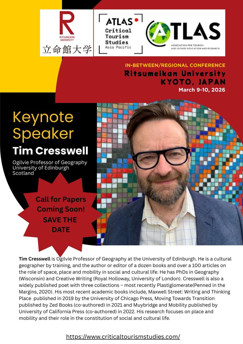 Atlas Critical Tourism Studies Asia-Pacific tweet media