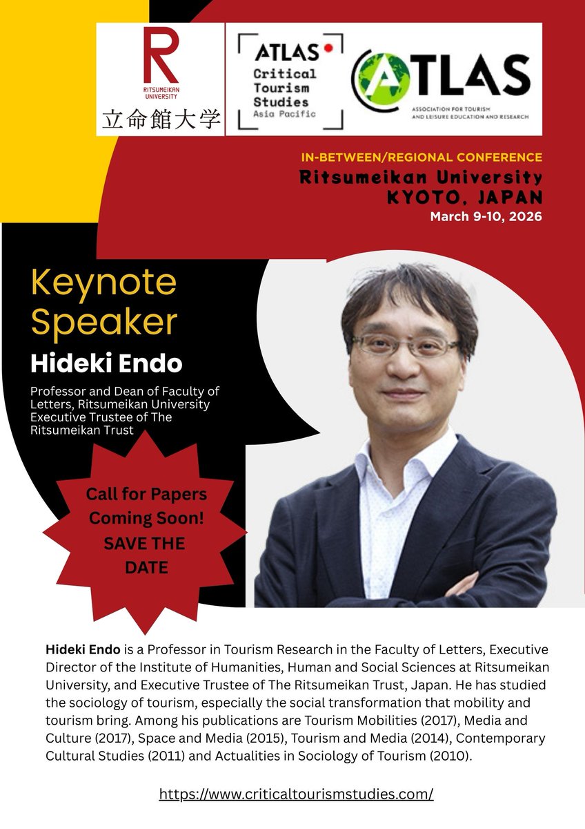 Atlas Critical Tourism Studies Asia-Pacific tweet media