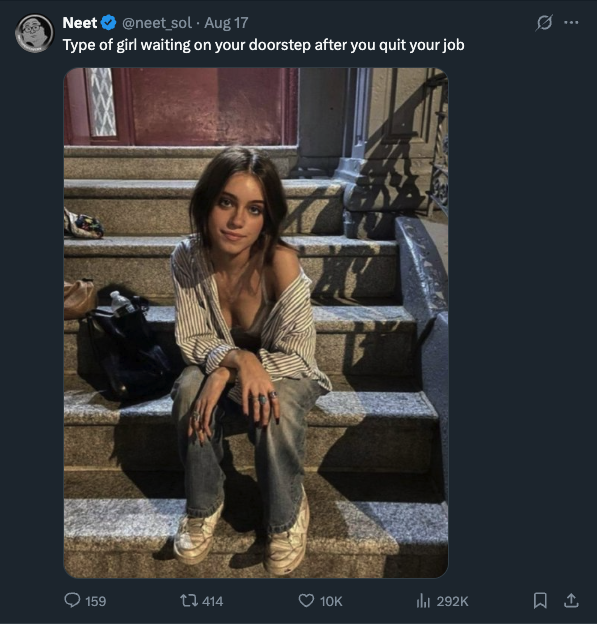 Claymation__'s tweet photo. For the Banner: idk if everyone else agrees but i think like a collage or something with all the posts that ppl have made with this girl might be a better banner. (the one you have is dope by the way but this might make ppl understand how viral she is)  @ninjapills https://t.co/DKx4BI4vrm