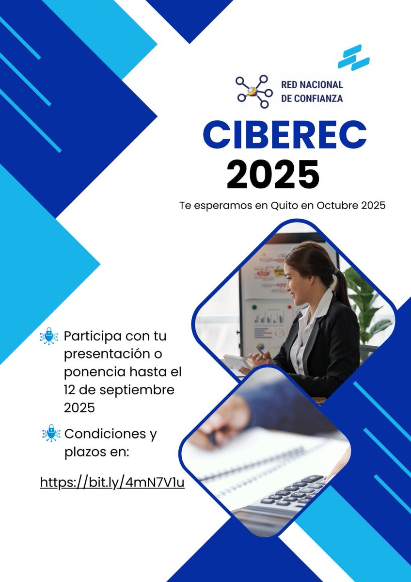 EcuCERT (@ecucert_ec) on Twitter photo <a href="/EcuCERT_EC/">EcuCERT</a> invita a las instituciones y público a participar en este evento.
Condiciones y plazos:
bit.ly/4mN7V1u
#PorUnEcuadorCiberseguro
<a href="/CSIRT_Telconet/">CSIRT TELCONET</a> <a href="/CsirtCEDIA/">CSIRT CEDIA</a> <a href="/CsirtEPN/">CSIRT - EPN</a> <a href="/csirtutpl/">CSIRT</a> <a href="/Arcotel_ec/">Arcotel Ecuador</a> <a href="/EcuCERT_EC/">EcuCERT</a> invita a las instituciones y público a participar en este evento.
Condiciones y plazos:
bit.ly/4mN7V1u
#PorUnEcuadorCiberseguro
<a href="/CSIRT_Telconet/">CSIRT TELCONET</a> <a href="/CsirtCEDIA/">CSIRT CEDIA</a> <a href="/CsirtEPN/">CSIRT - EPN</a> <a href="/csirtutpl/">CSIRT</a> <a href="/Arcotel_ec/">Arcotel Ecuador</a>