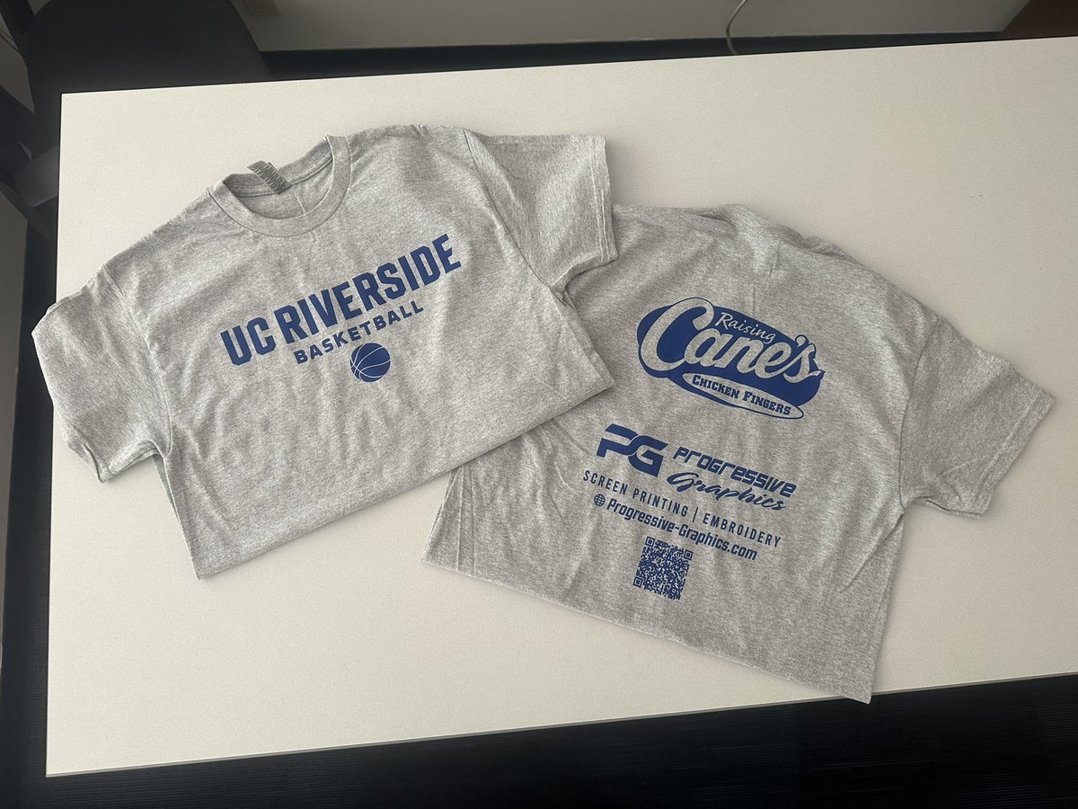 UCR Men's Basketball (@ucrmbb) on Twitter photo Camp T-Shirts are in! 2 Shirts because we are 2 Days Away from Elite Camp sponsored by <a href="/raisingcanes/">Raising Cane's</a> & Progressive Graphics! Limited spots remain - sign up at gusargenalcamps.com!
Open to ANY & ALL! Camp T-Shirts are in! 2 Shirts because we are 2 Days Away from Elite Camp sponsored by <a href="/raisingcanes/">Raising Cane's</a> & Progressive Graphics! Limited spots remain - sign up at gusargenalcamps.com!
Open to ANY & ALL!