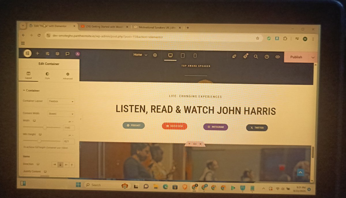 DesignzPixel's tweet image. WP website