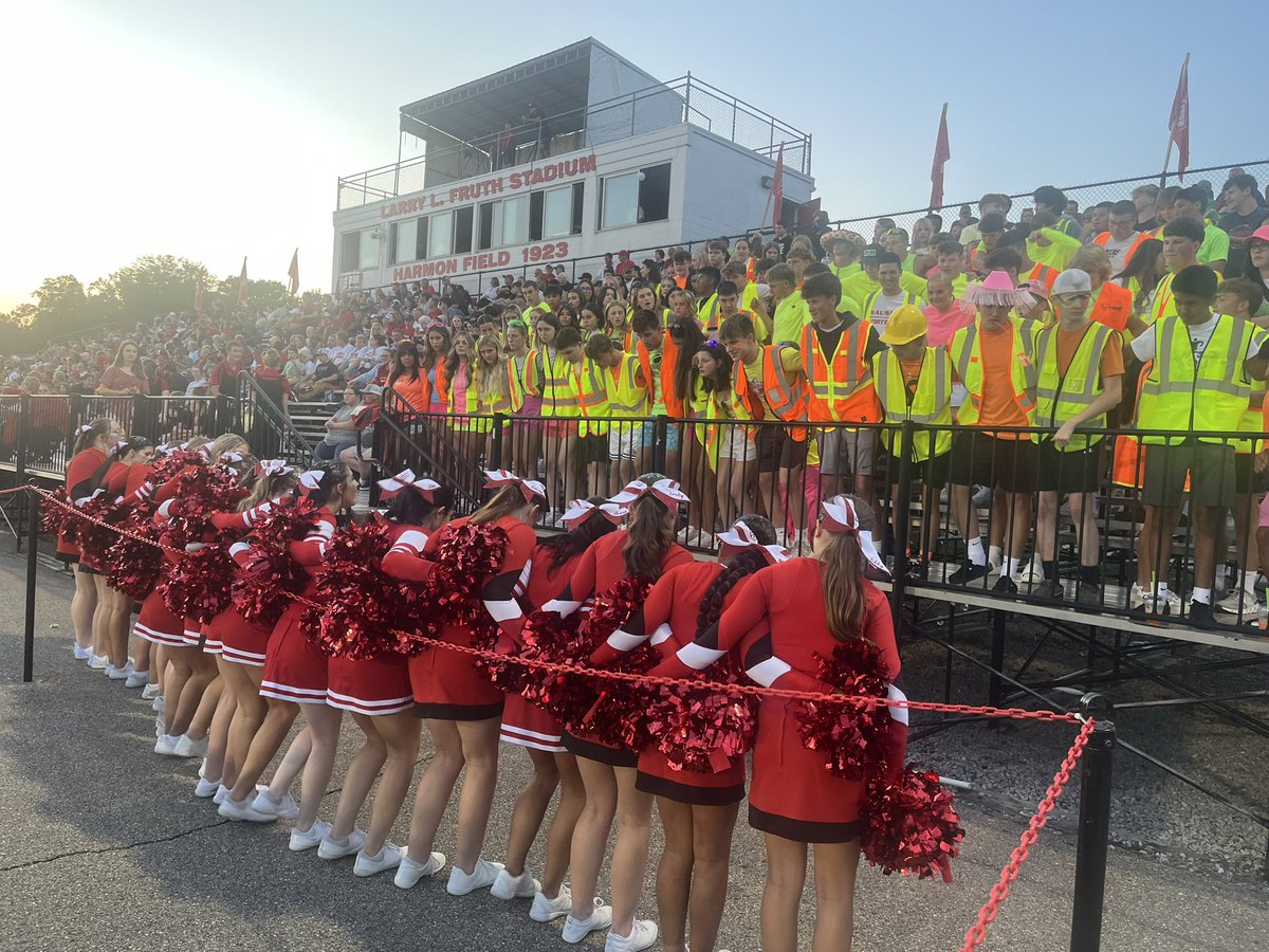 What a way to end an amazing first week of school! Huge shoutout to our student section for bringing the energy and school spirit for the first Friday night lights of the season! #WauseonPride