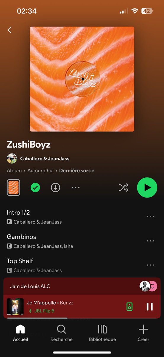 La dinguerie ils ont sorti le zushiboyz vol1 sur les plateformes et y’a le 3 aussi dispo que sur ytb