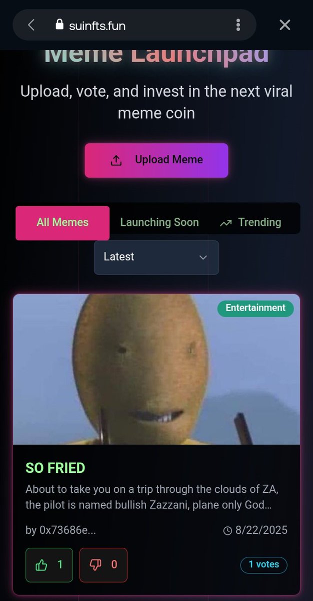 Hehe, this is not weed related🌚

Vote up suinfts.fun/memes