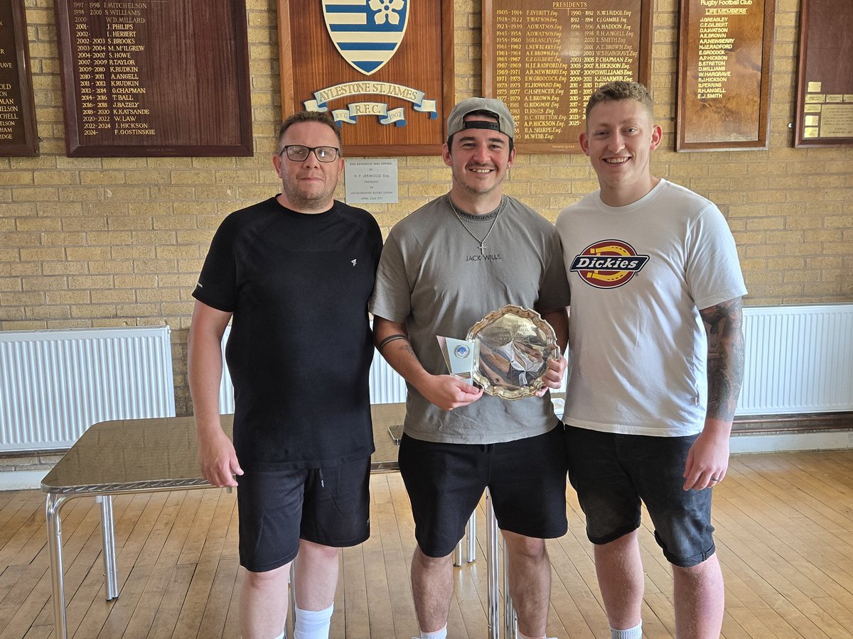 The hard work happens off the pitch as well as on it... In recognition for his efforts Chris Wayte picks up clubman! Everyone at the club thanks him for all he has done the past year