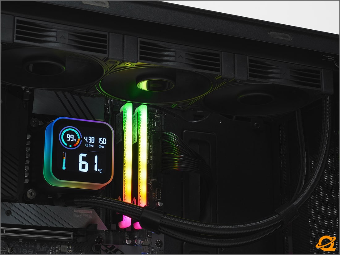 GeILMemory's tweet image. Modern AIO liquid coolers are getting more advanced than ever.
With built-in LED displays, they can show real-time temperature  and system performance stats.
Some models can even play animations, adding a futuristic and intelligent vibe to the whole PC build.