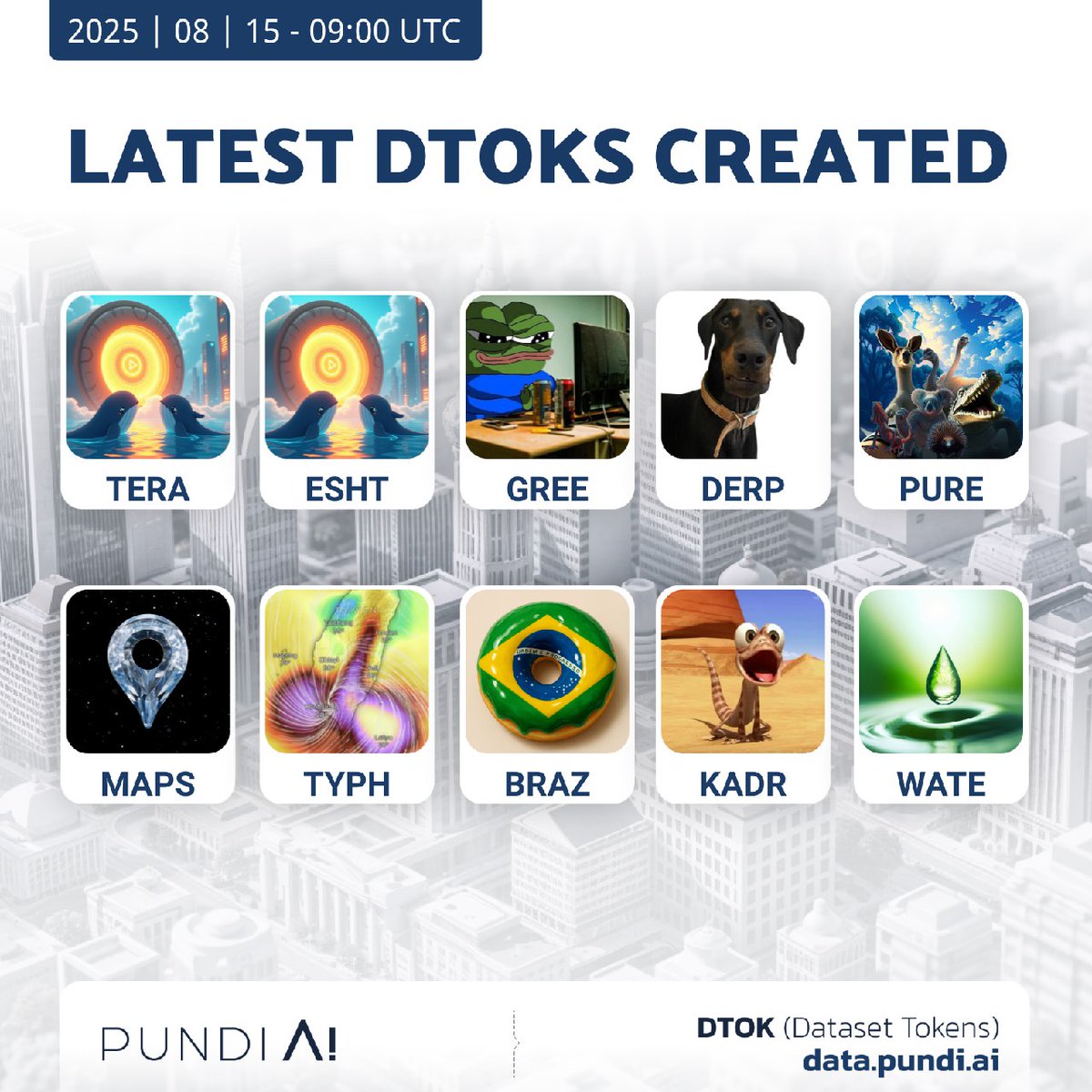 PundiAI's tweet image. Latest Dataset Tokens Created on #PundiAI Data Pump: 

1️⃣ $WATE
2️⃣ $KADR
3️⃣ $BRAZ
4️⃣ $TYPH
5️⃣ $MAPS
6️⃣ $PURE
7️⃣ $DERP
8️⃣ $GREE
9️⃣ $ESHT
🔟 $TERA

Data Pumper wannabe? 👇
data.pundi.ai/pump/

#DataFi