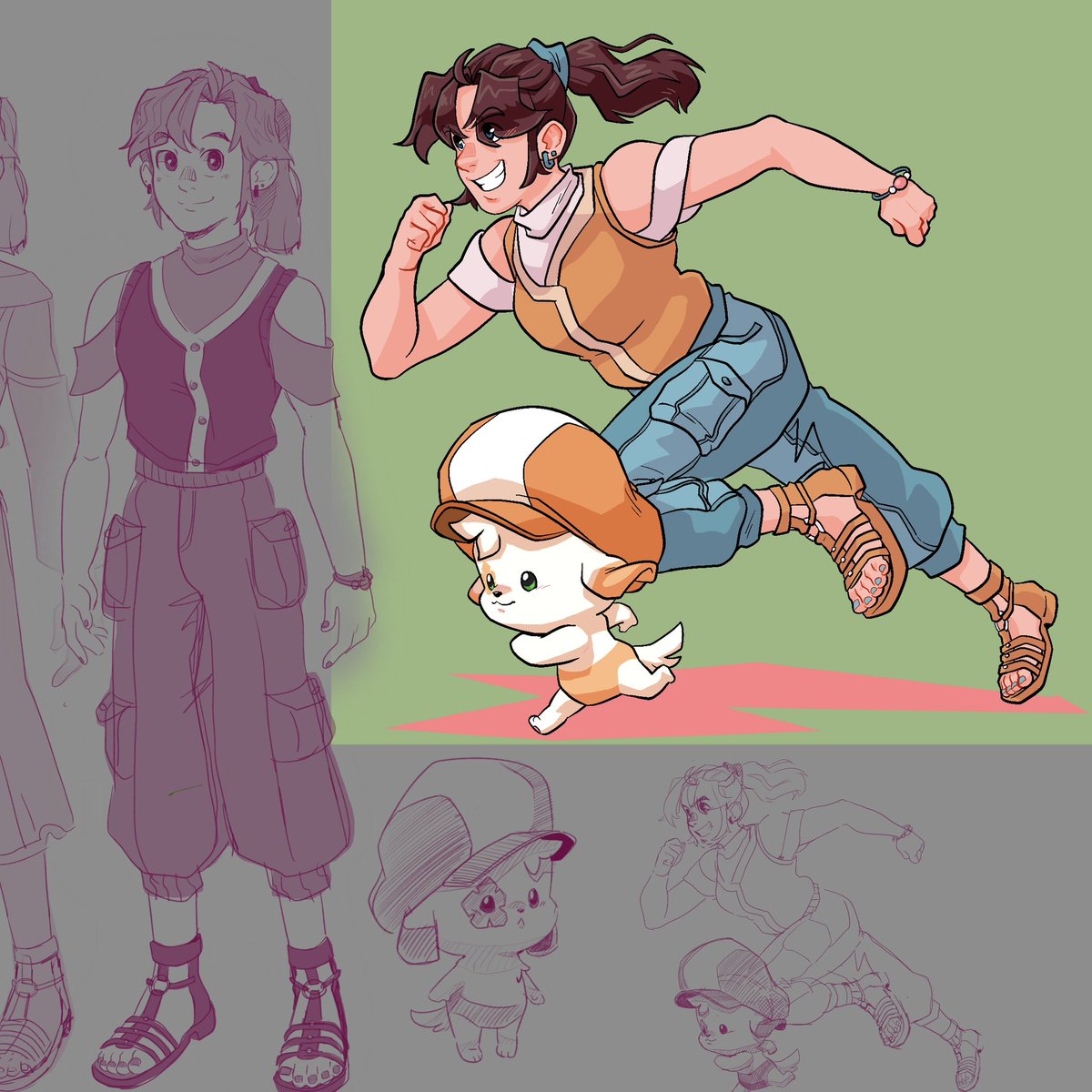 I need YOUR opinion I’m redesigning one of my #Digimon tamers and potentially their partner and I can’t decide on a color palette. What do you think? Stay pink, go yellow, or shift to orange?
🐶🩷💛🧡?