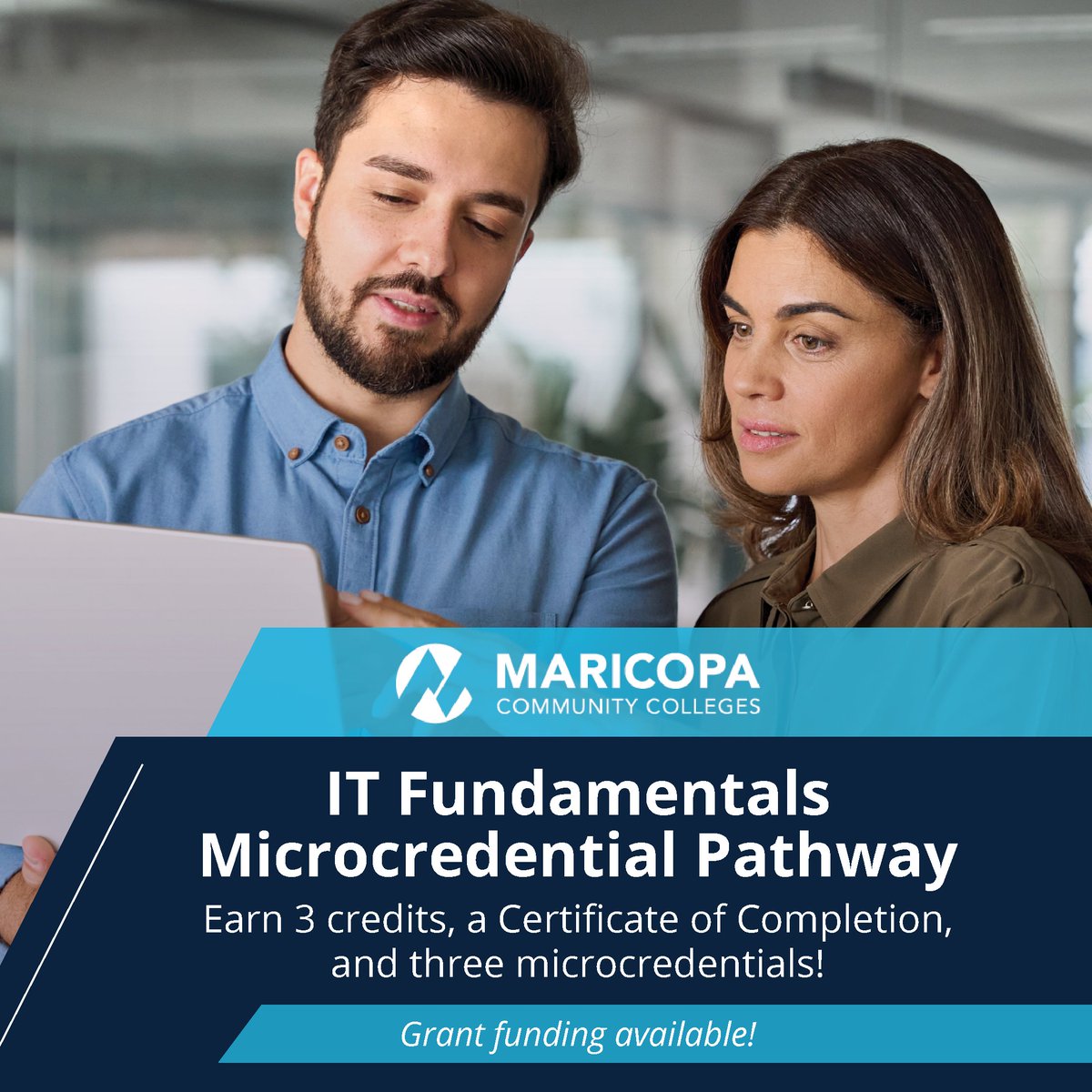Maricopa Corporate (@mcorcollege) on Twitter photo Boost your confidence with tech at work!
The IT Fundamentals Microcredential Pathway builds essential computer skills and is great for any industry. Eligible for tuition reimbursement and 100% online via <a href="/chandlergilbert/">Chandler-Gilbert CC</a> + <a href="/gccaz/">Glendale Community College</a>.
hubs.li/Q03D1h_P0 Boost your confidence with tech at work!
The IT Fundamentals Microcredential Pathway builds essential computer skills and is great for any industry. Eligible for tuition reimbursement and 100% online via <a href="/chandlergilbert/">Chandler-Gilbert CC</a> + <a href="/gccaz/">Glendale Community College</a>.
hubs.li/Q03D1h_P0