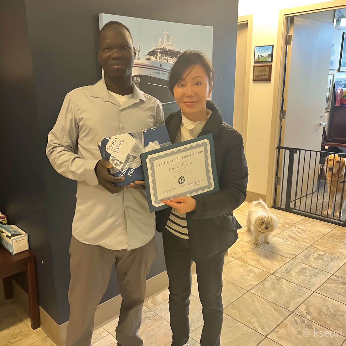 kseuri's tweet photo. 10 years! Congratulations Duoth David Tor for 10 years of service and Happy 42nd birthday. Enjoy your Omega Seamaster from Ms. Park and keep up the good work - I’m proud to work with you.

https://t.co/3GPqCh8lFc 

Happy Birthday, SUNSHINE!

#FishFinest WildAlaskaSole https://t.co/QHBXT0UZ6q