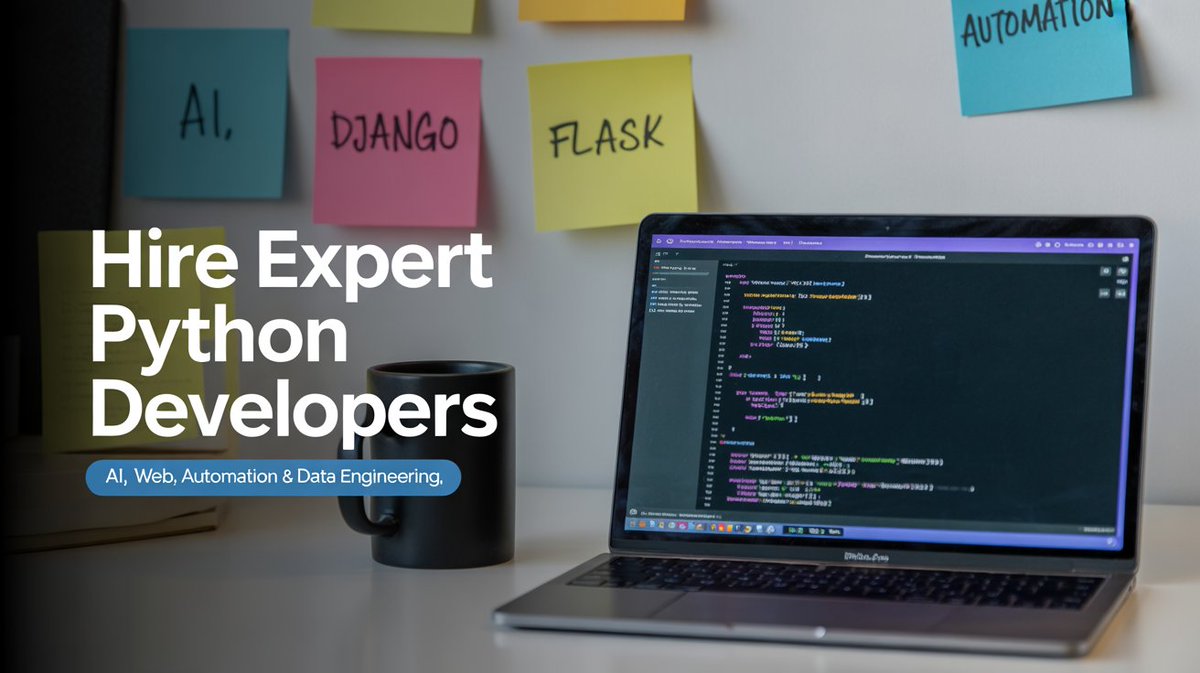ProgressOne10's tweet image. Hire expert Python developers to build scalable solutions—webapps, AI, data pipelines, automation tools—with industry-standard frameworks and clean code.
go.fiverr.com/visit/?bta=221…
#PythonHiring #DevTalent #SoftwareDevelopment #AI #Automation #TechHiring