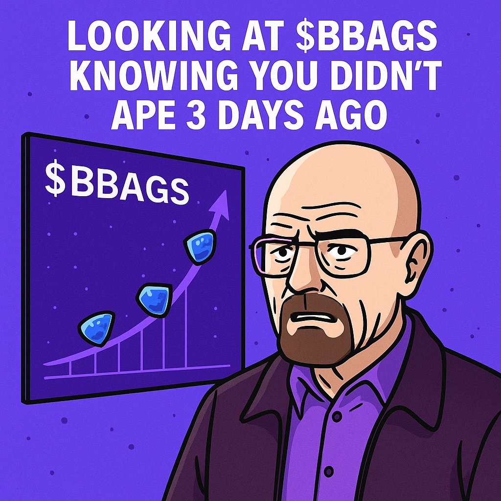 BrinkingBags's tweet photo. That moment when $BBAGS moons… and you’re still bagless 😭🚀 https://t.co/YEuAgytPtN