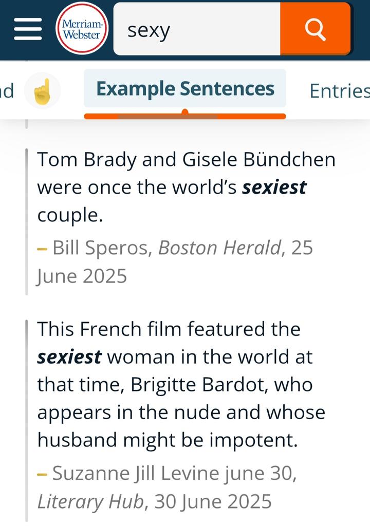Bill Speros (@billsperos) on Twitter photo Made the dictionary 
For the word "sexy"
Now I can die in peace ✌️ Made the dictionary 
For the word "sexy"
Now I can die in peace ✌️