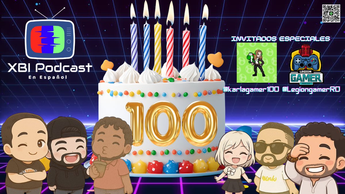🎉 ¡100 episodios! Es un honor haber llegado hasta aquí gracias a ustedes 🙌

Hoy lo celebramos EN VIVO junto a invitados especiales <a href="/KarlaGamer100/">KarlaGamer100</a> y APA (<a href="/LegionGamerRD/">Legión Gamer</a>) 

🔴Enlace: tinyurl.com/XBIEP100

🕖 7 PM EST / 4 PM PST

🥂¡No te lo pierdas!
#videojuegos