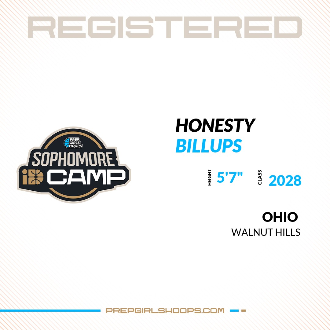 Prep Girls Hoops Ohio (@pgh_ohio) on Twitter photo Welcome Class of 2028 Honesty Billups (@Cbg_Honesty) of Walnut Hills HS to the <a href="/PGH_Ohio/">Prep Girls Hoops Ohio</a> Showcase @ Fieldhouse USA Columbus.
🔥🏀 #PGHIDCampOH 🏀🔥
Register NOW! 👇
events.prepgirlshoops.com/e/1608/registe… Welcome Class of 2028 Honesty Billups (@Cbg_Honesty) of Walnut Hills HS to the <a href="/PGH_Ohio/">Prep Girls Hoops Ohio</a> Showcase @ Fieldhouse USA Columbus.
🔥🏀 #PGHIDCampOH 🏀🔥
Register NOW! 👇
events.prepgirlshoops.com/e/1608/registe…
