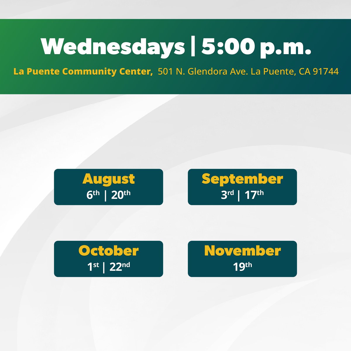 CityofLaPuente's tweet image. Whether it’s paying a bill online or finding your favorite recipes, our Digital Literacy Workshops make it simple.

📆 From Jan 2025 to Apr 2026
📝 Save your seat: bit.ly/DigitalLiterac…

Contact us at digital-literacy@lapuente.org or (626) 900-8793.

#LaPuente #LearnDigital