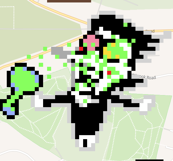 saw this spamton got greifed with green pixels so itred to turn it into him getting splashed by queen's battery acid
#deltarune