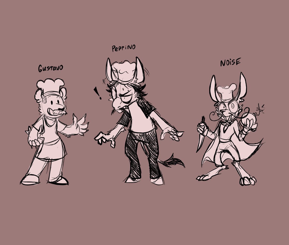 Val_TenTen's tweet image. Maybe… idk why Peppino is a donkey 
#pizzatower #PizzaTime #art #sketchart