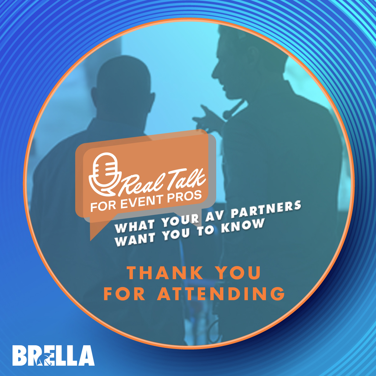 🎉Thanks to all the #eventpros &amp; #eventplanners who joined us live!🎉

And a super special thanks to all of our panelists:
👍Tom Berberet, <a href="/PRGlive/">PRG North America</a> 
👍Andrew Brode, <a href="/avchicago/">AV Chicago, Inc.</a> 
👍Seth Macchi, <a href="/LiveEventsMG/">LiveEventsMediaGroup</a> 

Ready to turn "real talk" into solutions?  
👉brella.com👈