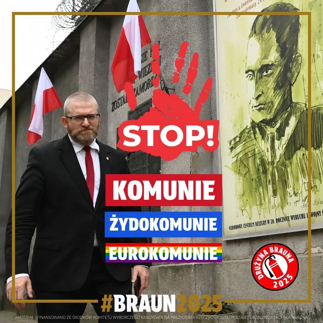 ArturG70469's tweet image. GRZEGORZ BRAUN - miał rację w kwestii pandemii C19,w kwestii banderowsko nazistowskiej 🇺🇦 i w kwestii antypolskich działań żydów. I nadal ma rację dlatego jest znienawidzony przez antypolską bandę okrągłego stołu.