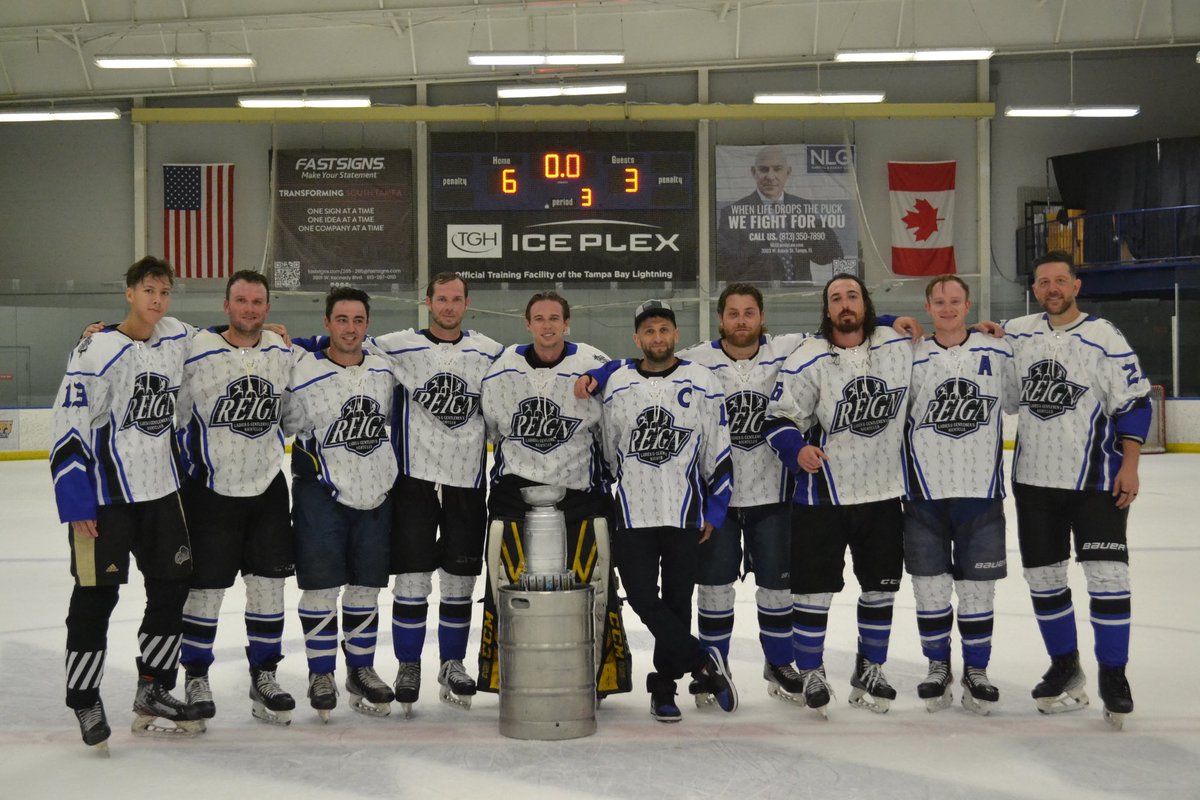 Wednesday League champs with the best sponsors in the game <a href="/ReignGentsClub/">REIGN Ladies' and Gentlemen's Club</a>! <a href="/BarstoolGruden/">Jon Gruden</a> might need you on the bench for a game next season in Brandon👀