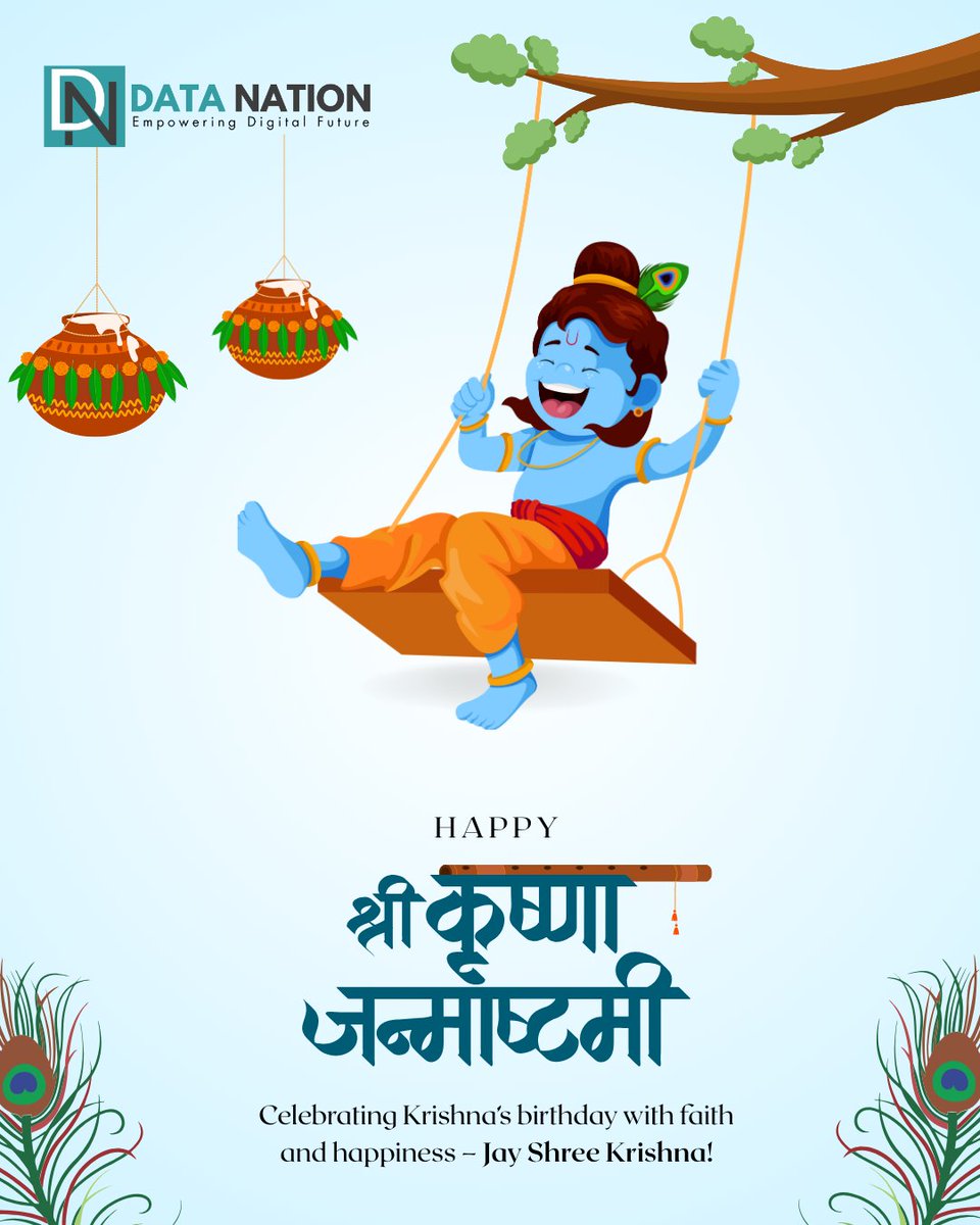 datanation_in's tweet image. Happy श्री कृष्णा जन्माष्टमी #datanation #janamashtami