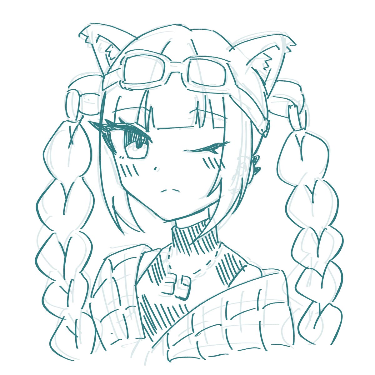 TLで見かけた猫耳ヒーローちゃんが可愛かったのでつい落書き