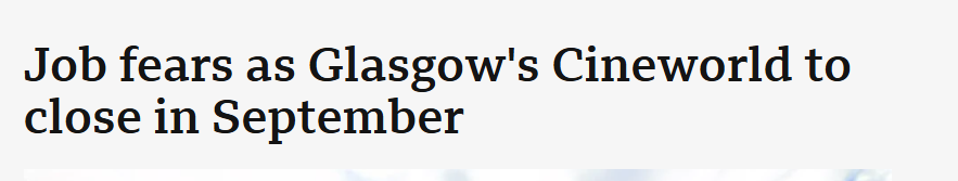 Is it totally off the charts to think  that the new owners of the cineworld building on Renfrew St., Clydebankbridge Ltd, a subsidiary of Irish cinema chain Omniplex, bought it to open a cinema under the brand Omniplex. ?