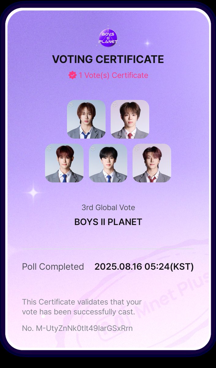 My #BOYS2PLANET 5 pick 😌