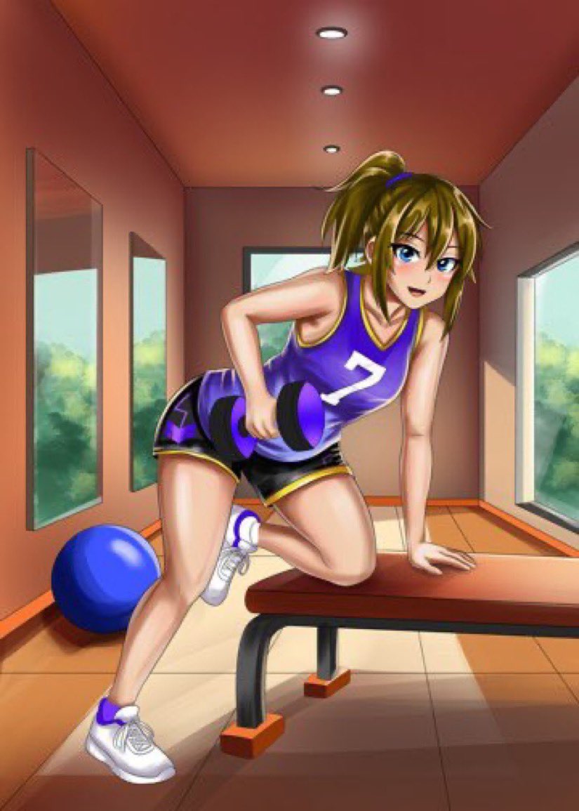 Does this count as a Tomboy?
Anyways here’s some art of Sifi working out at the gym! 

This amazing art was made by <a href="/smithskylar_/">Skylar.</a>!!!