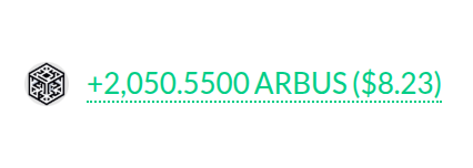 Wooohooo! 

<a href="/arbusai/">Arbus</a> never fails to delight!
Another airdrop just landed in my wallet.
Thanks for ending my day on a high note! 😴