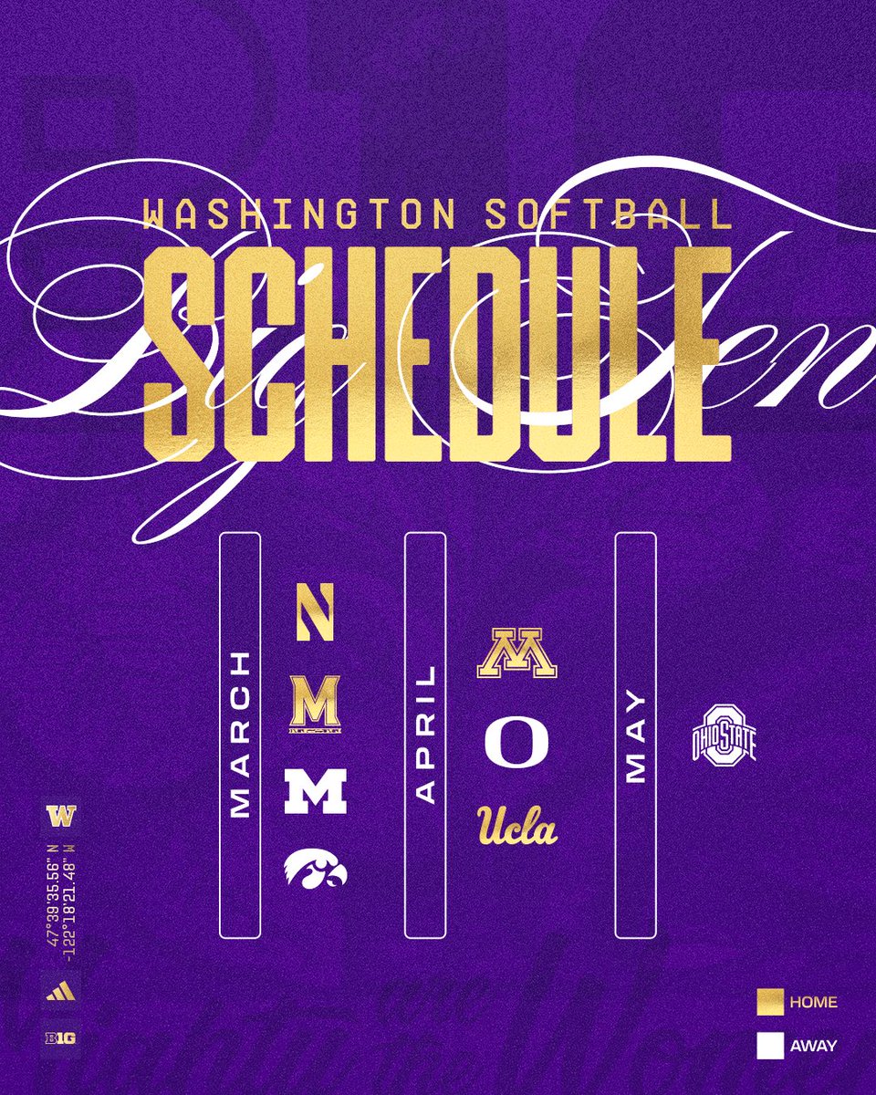 Big plans in place for the spring 🤗

Here’s a look at the B1G opponents we’ll face this season!