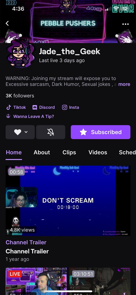 imaerials's tweet image. Shoutout to one of my fave streamers Jade! @Jade_The_Geek She’s always raiding me so just wanna say a proper thanks and you’re so dope 🖤 #streamers #SmallStreamersConnect #gaming #TwitchAffilate #twitterblades  #dbdtok #dbd #twitch #deadbydaylight
@YouTube
@Twitch
@SupStreamers