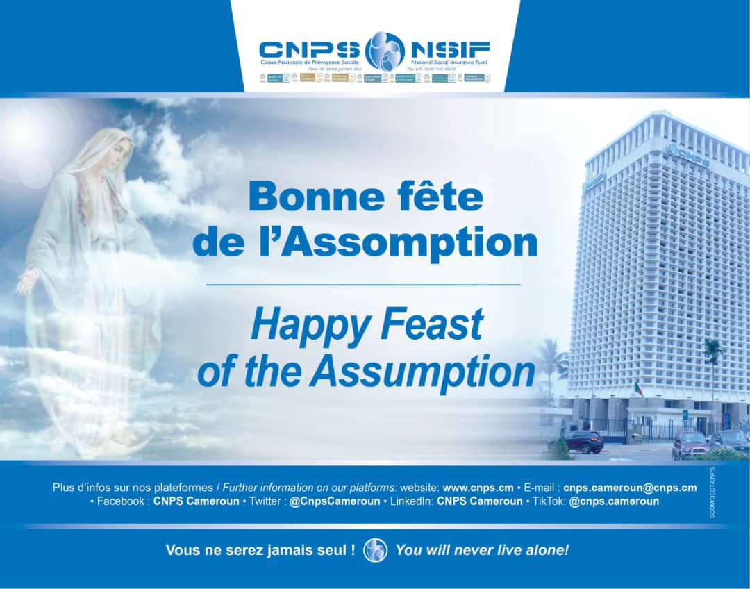 Happy Feast of the Assumption to all !!!

#CNPS #Cameroun #vousneserezjamaisseul