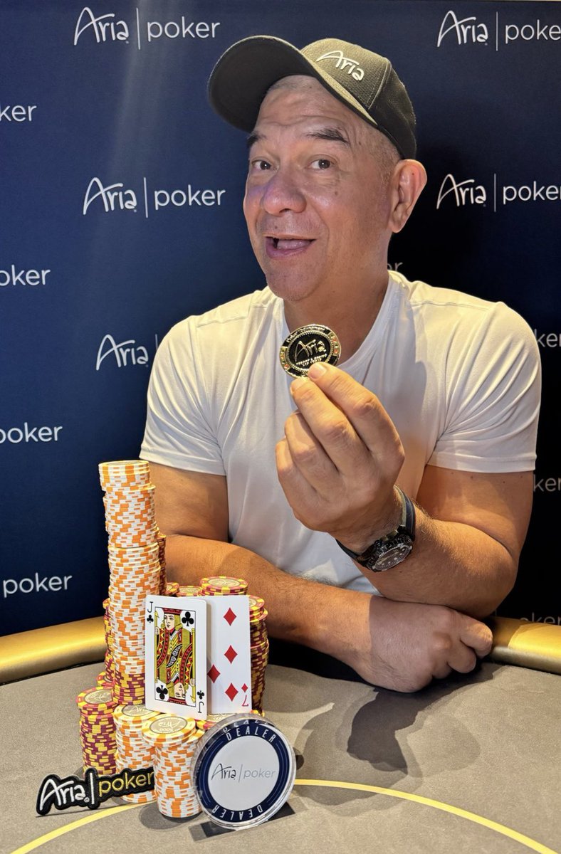 Richard Rothmeier (Las Vegas, NV) added another ARIA Winner’s Coin to his collection with a win in our $200 NLH on Thursday, August 14th. 

The victory came over a field of 48 entries and earned Richard $2,496 from the near $8K prize pool. Congrats!