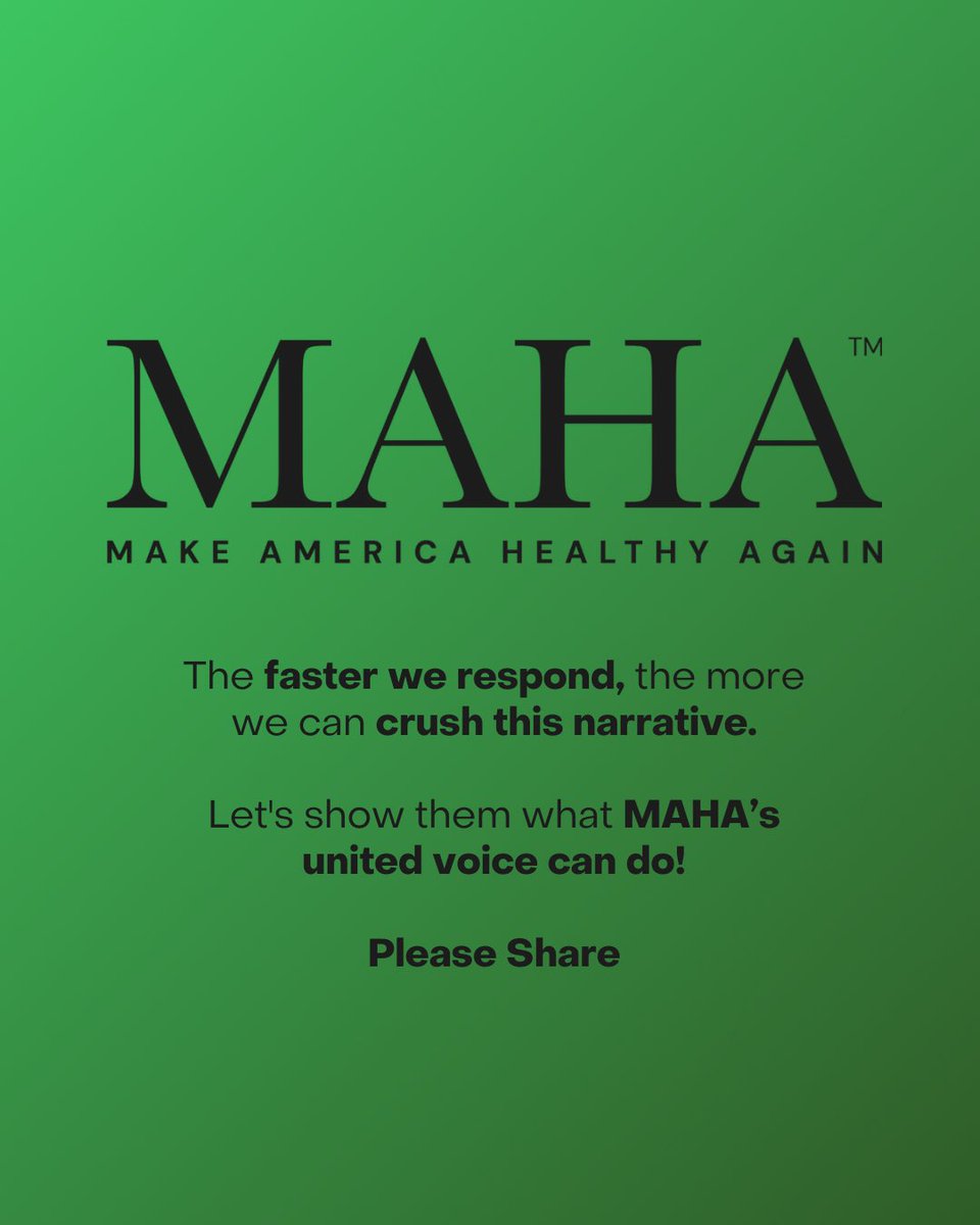 MAHA Action tweet media