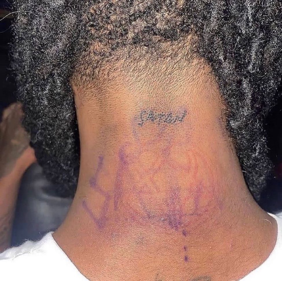 42CEO_'s tweet image. Playboi Carti removed his satan tattoo?!