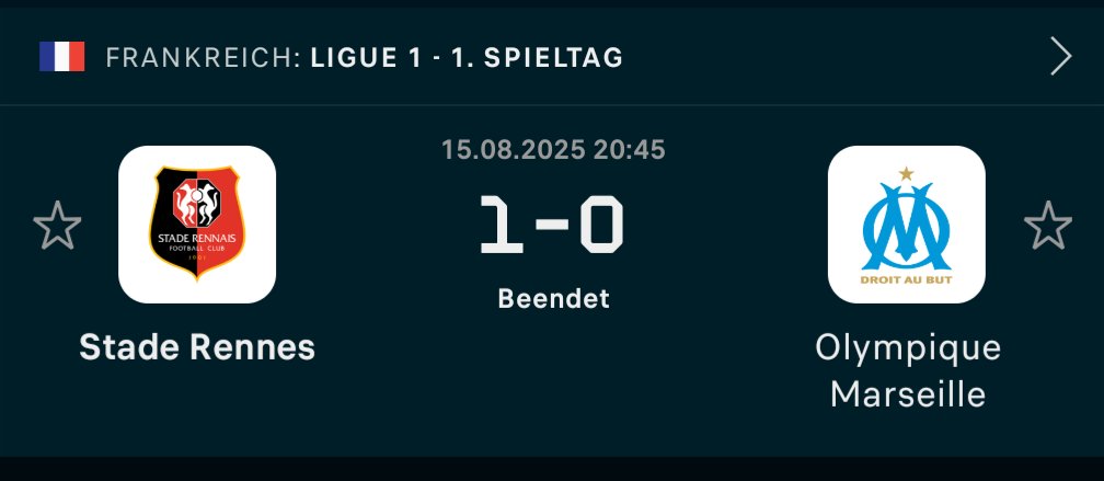 Rennes delivers! 💥
Down to 10 men and still took down Marseille, pure fight and quality. Congrats to everyone who tailed Rennes +0.5 and cashed in tonight.