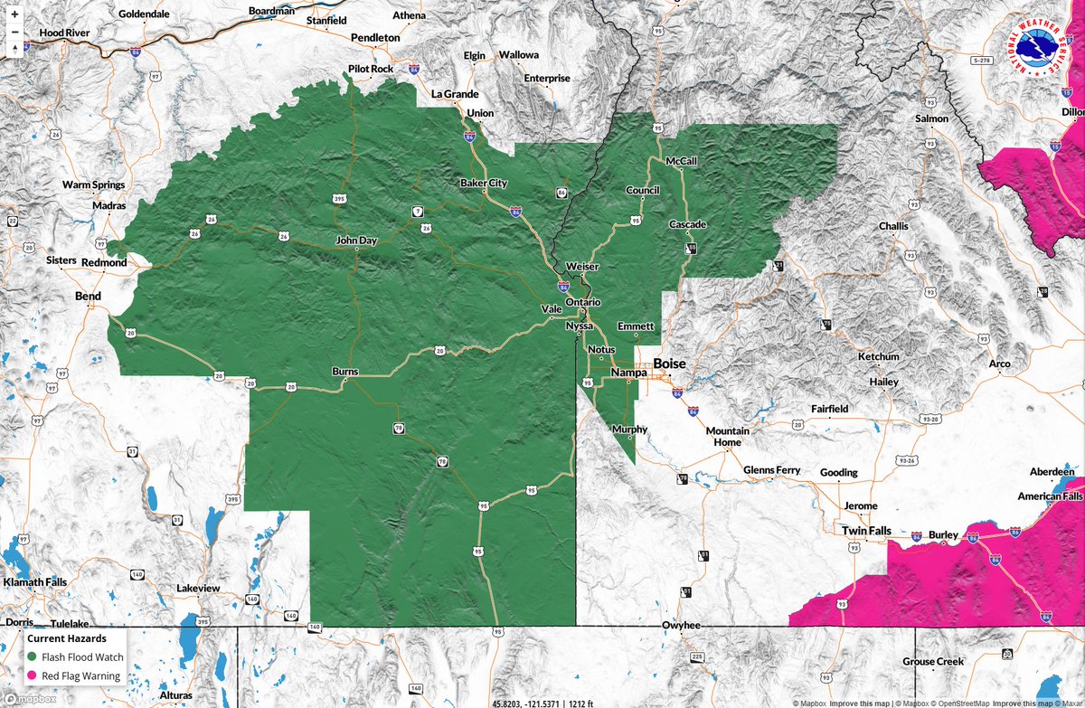 NWS Boise tweet media