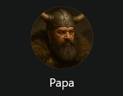 mira la foto de perfil que se creo mi viejo, si no existiese lo inventaría