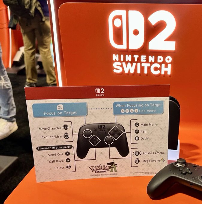 Pokémon Legends Z-A controls.