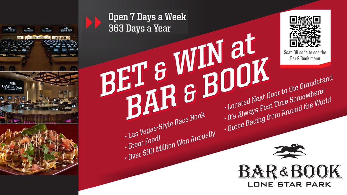 Lone Star Park (@lonestarpark) on Twitter photo There is a lot of simulcast action this weekend.  Drop by Bar & Book to watch, wager and WIN.
✅Saratoga
✅Del Mar
✅Woodbine
✅Monmouth Park
✅Gulfstream Park
✅Remington Park There is a lot of simulcast action this weekend.  Drop by Bar & Book to watch, wager and WIN.
✅Saratoga
✅Del Mar
✅Woodbine
✅Monmouth Park
✅Gulfstream Park
✅Remington Park