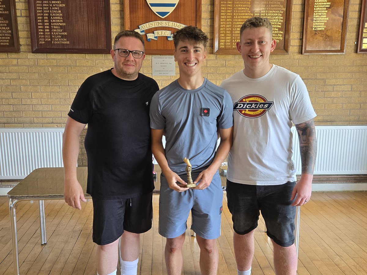 Congratulations to our top scorer for the 2024/25 season Callum Thomas ⚽️. He claims the same trophy his dad won for us several times!