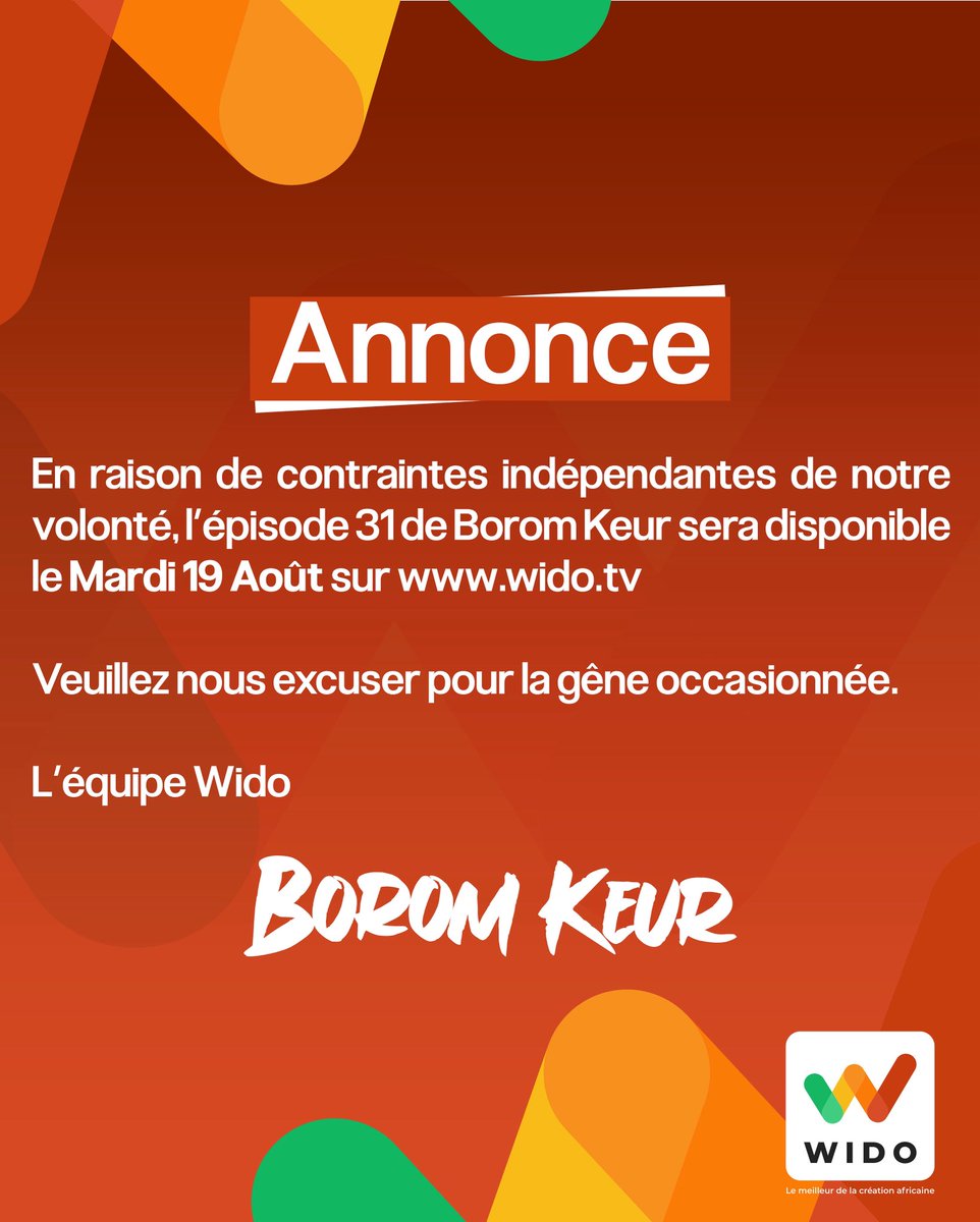 Information importante – Borom Keur 📌
#boromkeur #seriesenegalaise
